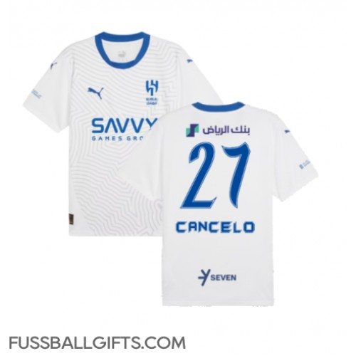 Al-Hilal Joao Cancelo #27 Fußballbekleidung Auswärtstrikot 2024-25 Kurzarm